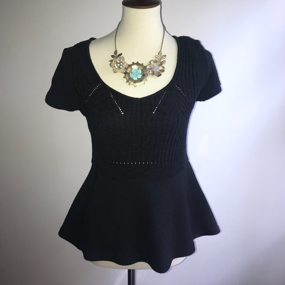 Anthropologie Meadow Rue Peplum top